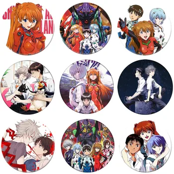 EVA Anime Odznak Ikari Rei Shinji Asuka Nagisa Ayanami Kaworu Brošňa Pin Batoh Dekorácie Detí darček