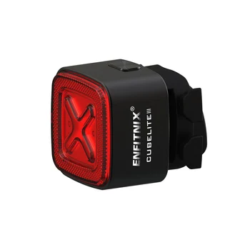 Enfitnix Cubelite III Požičovňa Smart Auto Brzdu na Snímanie Svetla, Cyklistické MTB zadné svetlo Nepremokavé USB Nabíjanie LED Noc Výstražné Svetlo