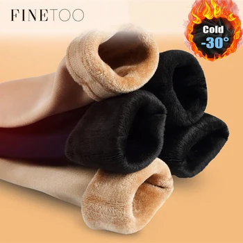 FINETOO Teplé Velvet Zimné Ponožky Ženy Zahustiť Tepelnej Ponožky Mäkké Bežné jednofarebné Ponožky Pohodlný Domov Poschodí Ponožiek 1 Pár