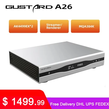 Gustard A26 MQA Dekodér Dual AK4499EX & AK4191 Podporu DSD512 PCM768K MQA384K DAC-A26 S Streamer/Renderer