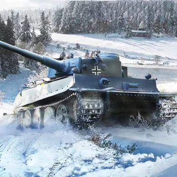 Henglong Zliatiny RC Tanky 1:16 nemeckej druhej svetovej VOJNY Hlavný Bojový Tank 3818-1 2.4 G Tiger I Kovu Catapillar Stroj Na Diaľkové Ovládanie Hračka Dieťa