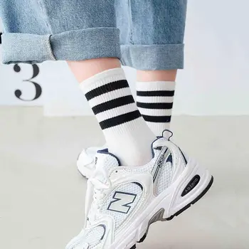 Hot Predaj 2022 Módne Kórea Harajuku Ponožky Ulice, Hip Hop Skateboard Prekladané Polovice Trubice Ponožky Farbou Priedušná Bavlnené Ponožky