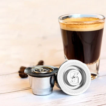 ICafilas Opakovane Nehrdzavejúcej Ocele Kávové Kapsule Brúska pre Nespresso Stroj /Lattissima Dotyk Tamper Lyžica