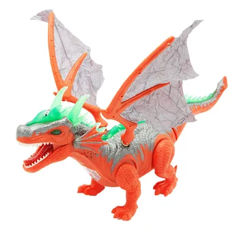 Jurský vek Dinosaurov elektrické hračky dragon dinosaura bude chodiť Žiariace, hudba dieťa darčeky, emulácia elektrický model Vianočný darček