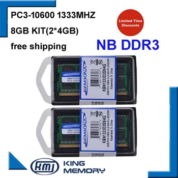 KEMBONA Notebook Memoria RAM DDR3 8GB KIT(2*4GB) 1333MHz 204-pin SODIMM Pre Intel a A-M-D Notebook KBA Doživotná Záruka
