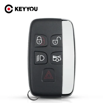 KEYYOU 5 Tlačidiel Smart Key Diaľkové Tlačidlo Shell Fob 4+1 BTN Jaguar XE XFL Et Freelander Nahradenie Prázdne Prípade