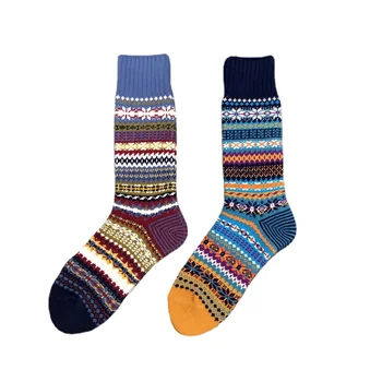 Kaji náradie retro pančuchy Japonský vysoký hrubú čiaru pánske ponožky národnej vietor totem príliv ponožky