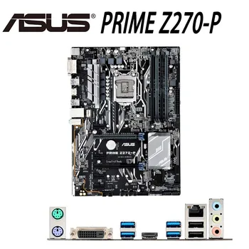 LGA 1151 Intel Z270 Asus PRIME Z270-P Doske DDR4 PCI-E3.0 Kompatibilný s HDMI 64GB Overlocking Ploche Z270 Placa-Mae