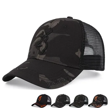 Letné bavlna priedušná dámske baseball cap list výšivky módne spp pre mužov Browning trucker klobúk