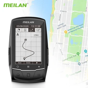 Meilan Finder Bicykel, GPS, Cyklistické počítače, GPS Navigácie BLE4.0 rýchlomer Spojiť s Pre Tempa srdcová frekvencia Monitora Power meter