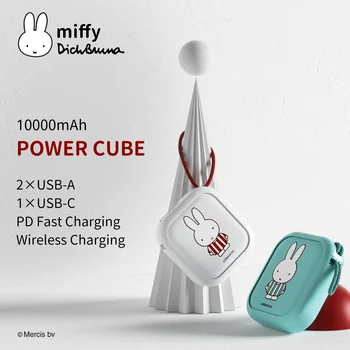 Miffy X MIPOW Power bank 10000mAh Externú Batériu Bezdrôtový Powerbank PD 20W Rýchle Nabíjanie Prenosné Nabíjačky Pre iPhone Poverbank