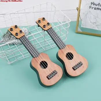 Mini Gitara 4 Struny Na Klasickú Gitaru Hračky, Hudobné Nástroje Pre Deti, Deti Miniatúrny Domček Pre Bábiky