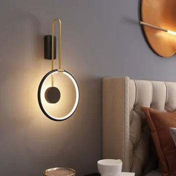 Moderný minimalistický LED stenu spálne svetlo domova luxusný interiér nástenné svietidlo spálňa nočné svetlo nástenné dekorácie na stenu na čítanie