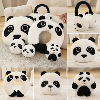 Multi Style Panda Periférne Plyšové Hračky Ucho Kryt Operadla Peňaženky Krku Vankúše Plnené Luxusný Darček Pre Priateľov