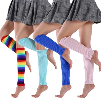 Móda Ženy Leg Warmers Zimné Pančuchy Dievča Udržať Teplé Ponožky Pure Color Osobnosti Pružnosť Fitness Tanec Teľa Teplé Ponožky
