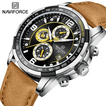 NAVIFORCE Luxusné Módne Quartz Hodinky Mužov Vojenskej Skutočné Popruh Športové Náramkové hodinky Vodeodolné pánske Hodiny Relogio Masculino 2022