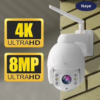 Neye 4k 8MP HD Wifi IP Kamera, Vonkajšie 5X Digitálny Zoom AI Ľudských rozpozná Bezdrôtové Kamery H. 265 P2P ONVIF Audio Bezpečnostné CCTV Kamera