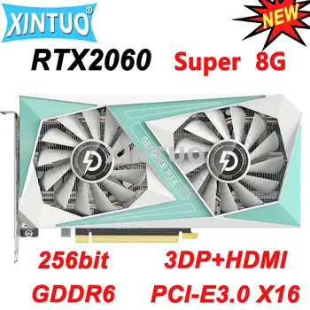 Nová NVIDIA GeForce RTX 2060 Super 8G Grafická Karta pre rtx2060S GDDR6 256bit PCI-E3.0 X16 3DP+HDMI Herné Ťažba Ploche GPU