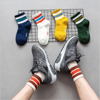 Nové Ponožky Mužov A Žien na Jar a Leto, Basketbal Ponožky Kórea Dongdaemun Trend Prekladané Pár Ponožky Vysoko Elastické Ponožky