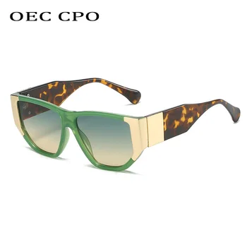 OEC CPO Móda Punku Námestie slnečné Okuliare Ženy Značky Dizajnér Gradient Slnečné Okuliare Žena Vintage Odtiene Okuliare UV400 Oculos