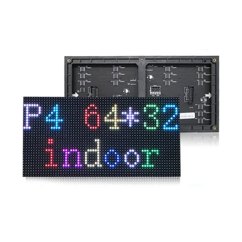 Plné farby P4 smd led modul s vysokým rozlíšením krytý rgb led displej panel 256x128mm 64x32 pixelov led obrazovka