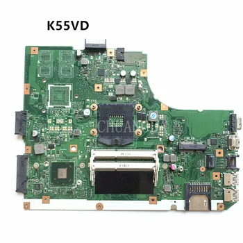 Pre ASUS K55VD PGA 989 Doske REV.3.1 60-N89MB1300 DDR3 Notebook doske testované
