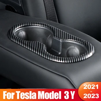 Pre Tesla Model3 Model 3 Y 2021 2022 2023 ABS Interiéru Vozidla Zadné Sedadlo Vody Držiak Krytu Výbava Nálepky, Interiérové Doplnky