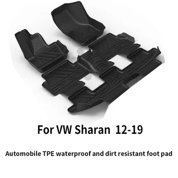 Pre VW Sharan 2013-2021 Rohože Hodí Ultimate Všetkých Poveternostných Nepremokavé 3D Poschodí Líniové kompletnú Sadu Predné & Zadné Interiérové Rohože