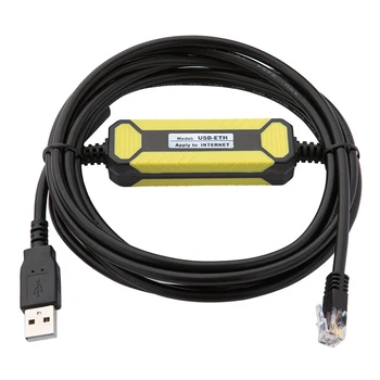 Pre priemyselné použitie USB-ETHERNET USB Previesť Na Ethernet Programovací Kábel Pre Siemens HMI S7-200 Smart S7-1200/1500 FX5U Série PLC