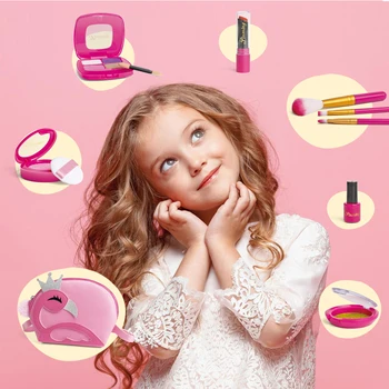 Predstierať, že Simulácia Kozmetika Princezná Hračka Batoh make-up pre Dieťa Bling Bling Vlasy Hračka pre Dievčatá, Hračky Od 7 do 10 Rokov Hrať