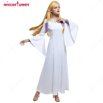 Princezná Šaty Cosplay Kostým Oblečenie s Náramky a Headdresses