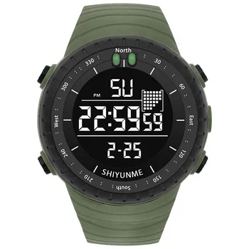 Pánske Hodinky Vojenské Vode Odolný SHIYUNME Športové hodinky Armády LED Digitálne Zápästie Stopiek pre Mužov
