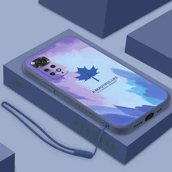 Redmi Poznámka 11 Pro Plus Funda Silikónové Telefón puzdro Pre Xiao Redmi Poznámka 10 9 8 Pro Max 10S 9S 9T Redmi 9A 9C NFC Javorový List Kryt