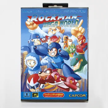 Rockman - Mega Svete 16bit MD Hra Karty Pre Sega Mega Drive/ Genesis s Retail Box