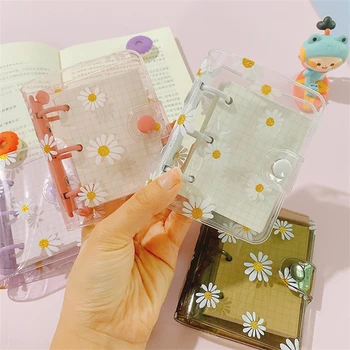 Roztomilý Daisy Mini 3 Otvory Notebooku Voľné Leaf Krúžkových Strane BookcKawaii Plánovač Školy Časopisoch Kórejský Kancelárske Potreby