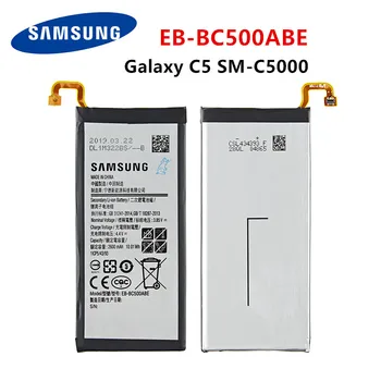 SAMSUNG Pôvodnej EB-BC500ABE 2600mAh akumulátor Pre Samsung Galaxy C5 SM-C5000 Mobilný Telefón