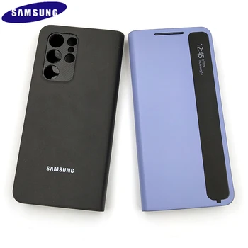 Samsung Galaxy S21 Ultra S21 Plus S21+ S 21 Smart Zrkadla Flip Puzdro Inteligentné Vysokej Kvality Usne Shell Ochrany