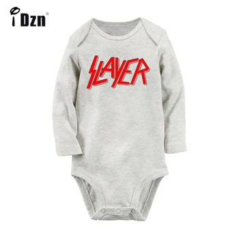 Slayer Americký Slávny Rýchlosti Kapela Dizajn Novorodenca Chlapci Dievčatá Oblečenie Jumpsuit Tlač Detská Kombinéza Šaty, 100% Bavlna Sady