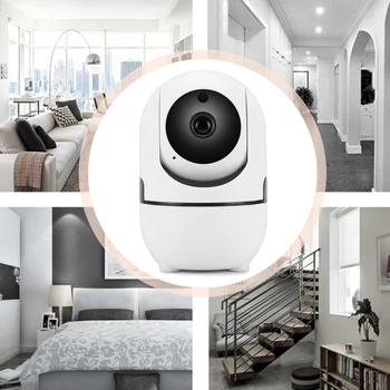 Smart Home Sieťová Kamera Infračervené Nočné Videnie Smart Security Kamera Mobile Video obojsmerná Intercom pre Domáce Obývacia Izba, Spálňa