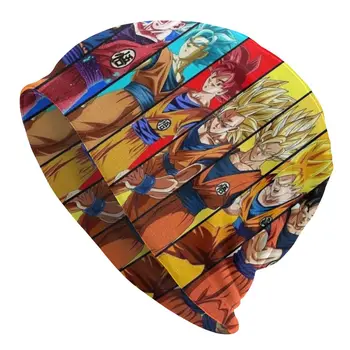 Son Goku Čiapky Čiapky Pre Mužov, Ženy Unisex Móda Zime Teplé Pletené Klobúk Dospelých Japonské Anime Manga Kapoty Čiapky