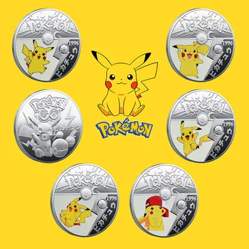 [TAKARA TOMY] Nové Pokémon Pikachu Japonské Kreslené Pokémon Okolité Darček k Narodeninám Baokemeng Pamätné Mince A22092114