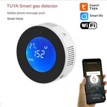 Tuya Smart Home WIFI Plynu Detektor Plynu, Alarm, Plynový Senzor