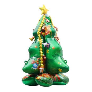 Vianočné Standable Fóliové Balóniky Santa Claus Šťastné A Veselé Vianoce, Výzdoba Pre Domáce Vianočné Ozdoby Vianočné Darčekové Firmware Nový Rok