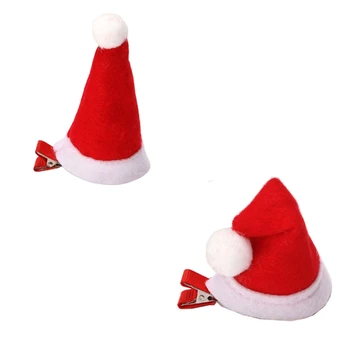 Vianočný Mini Klobúk Sponky Do Vlasov Santa Klobúk Duckbill Klip Dovolenku Vlasy Príslušenstvo