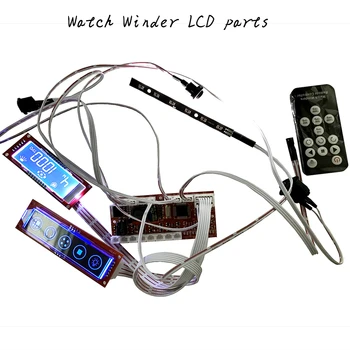 Watch Winder displeja modul LCD Doska + LED Diaľkové Ovládanie Časti Automatické Reťazca, Watch Box Príslušenstvo