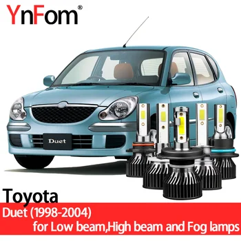 YnFom Toyota Špeciálne LED Žiarovky Svetlometu Držiak Pre Duet M100 M110 1998-2004 Nízke svetlo,Vysoká svetla,Hmlové svietidlo,Auto Príslušenstvo