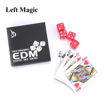 Zvýšená Kocky Matice Magický Trik (Modrá Alebo Červená Náhodné Poštovné) Zblízka Kúzla Ilúzie Magic Rekvizity Karty Hračky
