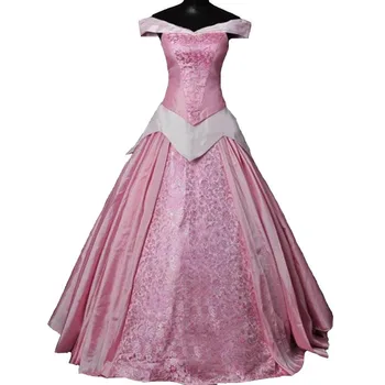 Zákazku na Najvyššej Kvality Princezná Aurora Cosplay Kostým Pre Dospelých žien Kostým Party Šaty